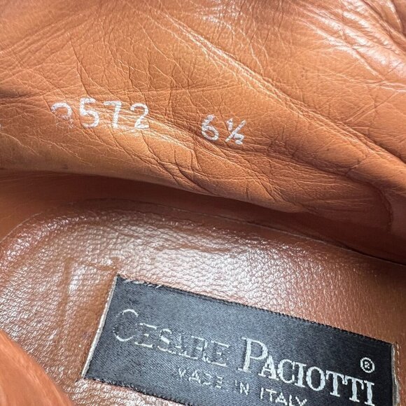 Cesare Paciotti Men Size 6.5 Black Suede Silver Buckle Ankle Casual Shoes - Picture 15 of 16